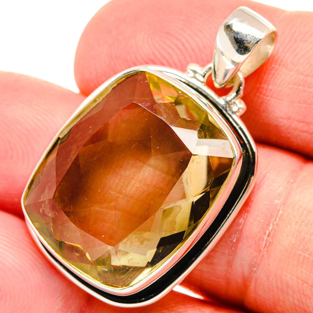 Smoky Quartz Pendants handcrafted by Anasilvercos - PD22081