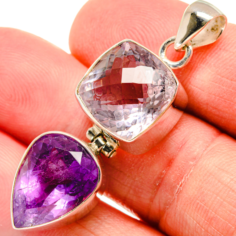 Morganite Pendants handcrafted by Anasilvercos - PD22083