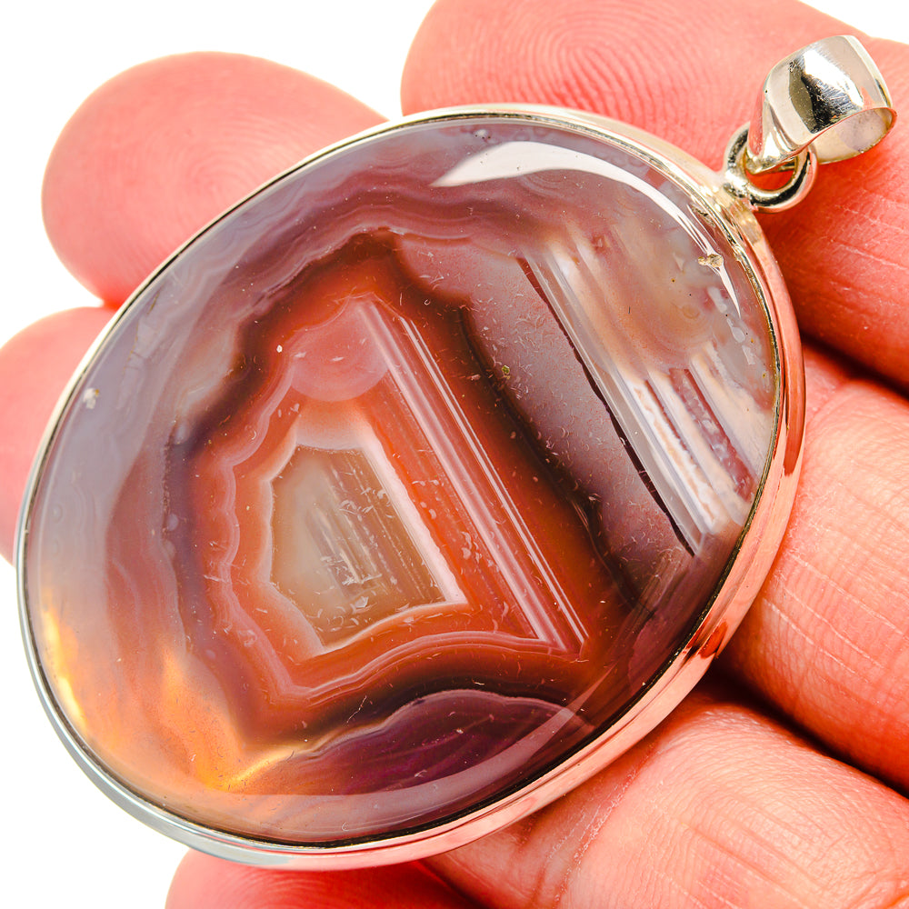 Botswana Agate Pendants handcrafted by Anasilvercos - PD22107