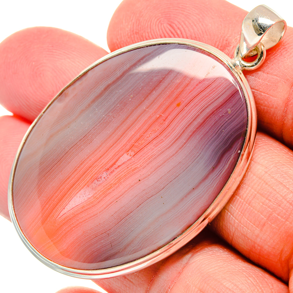 Botswana Agate Pendants handcrafted by Anasilvercos - PD22116