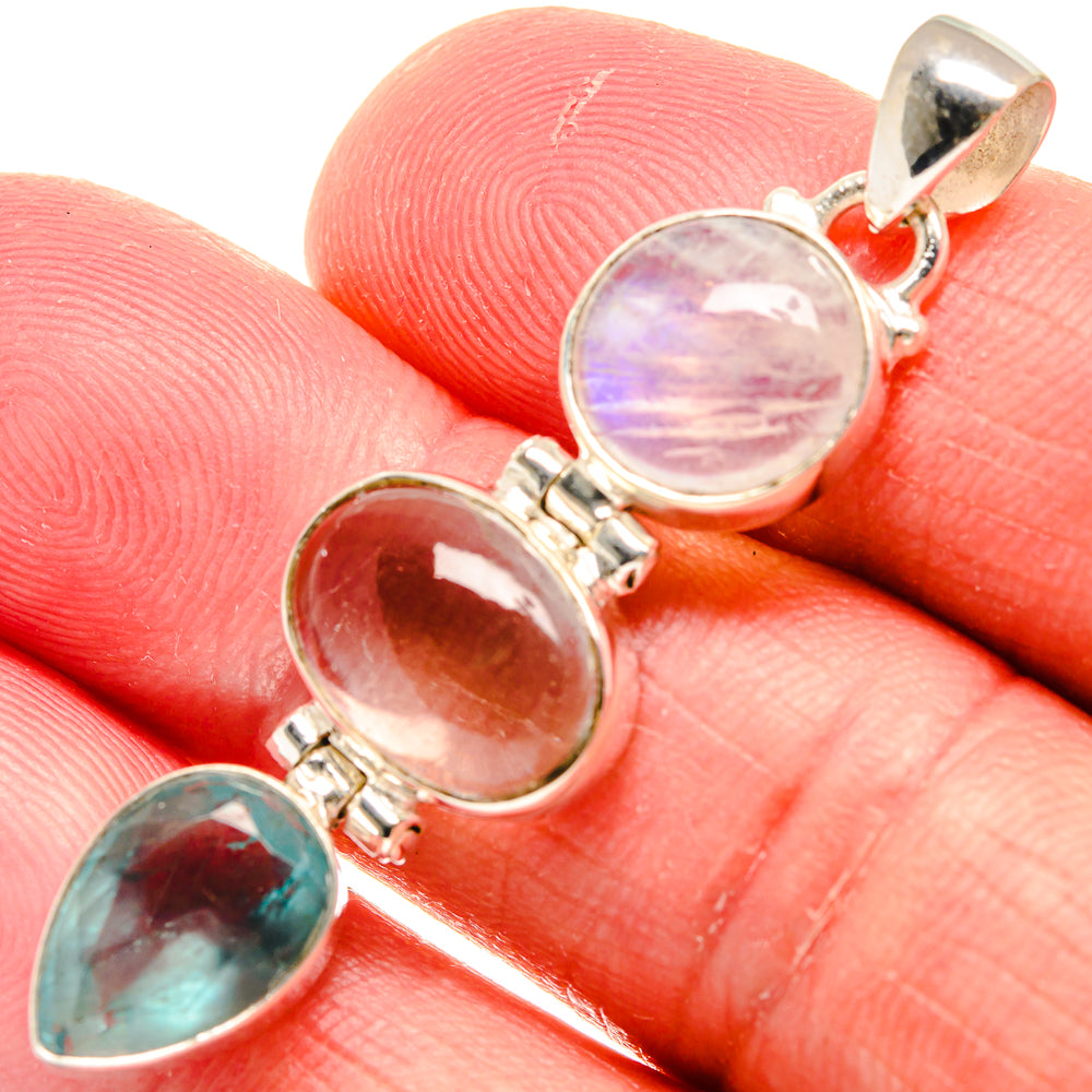 Aquamarine Pendants handcrafted by Anasilvercos - PD22128