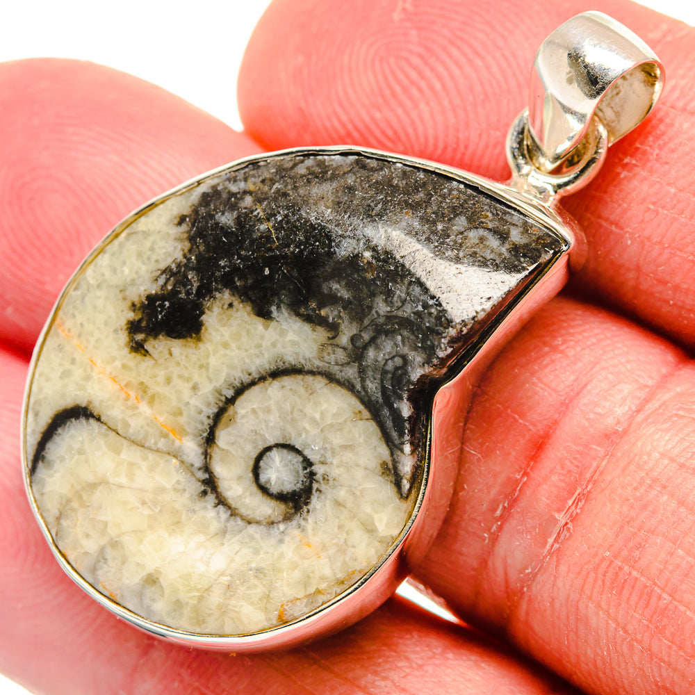 Pinolith Fossil Pendants handcrafted by Anasilvercos - PD22134
