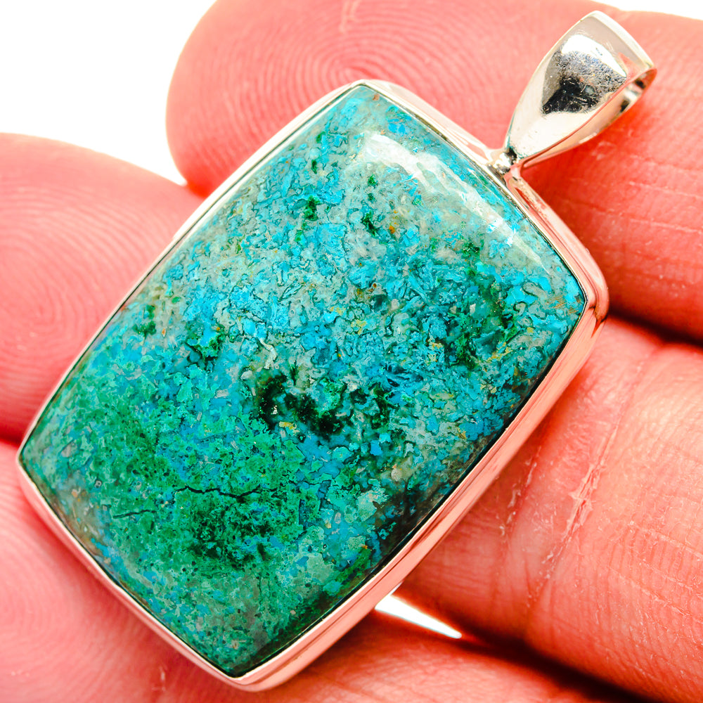 Chrysocolla Pendants handcrafted by Anasilvercos - PD22140