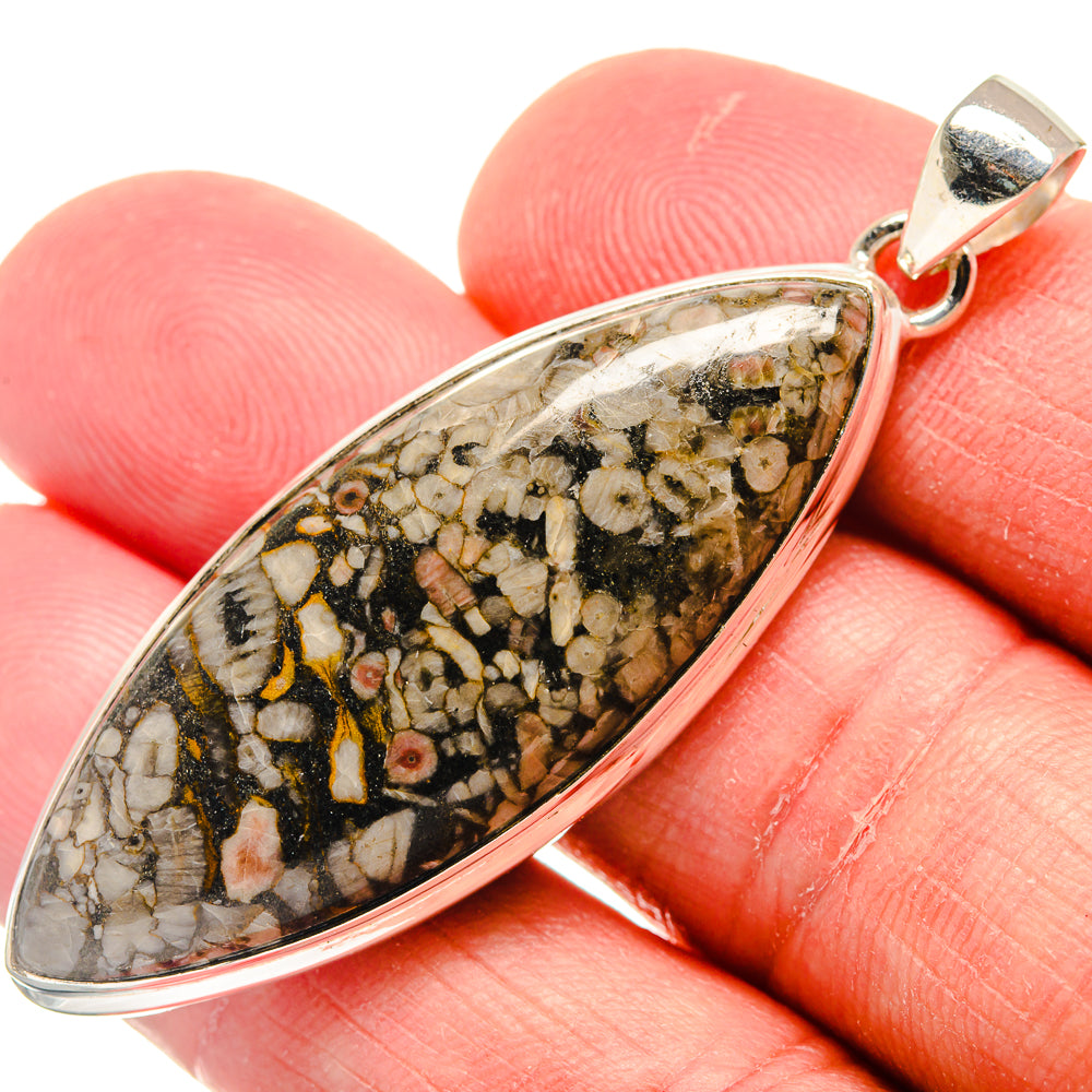 Crinoid Fossil Pendants handcrafted by Anasilvercos - PD22144