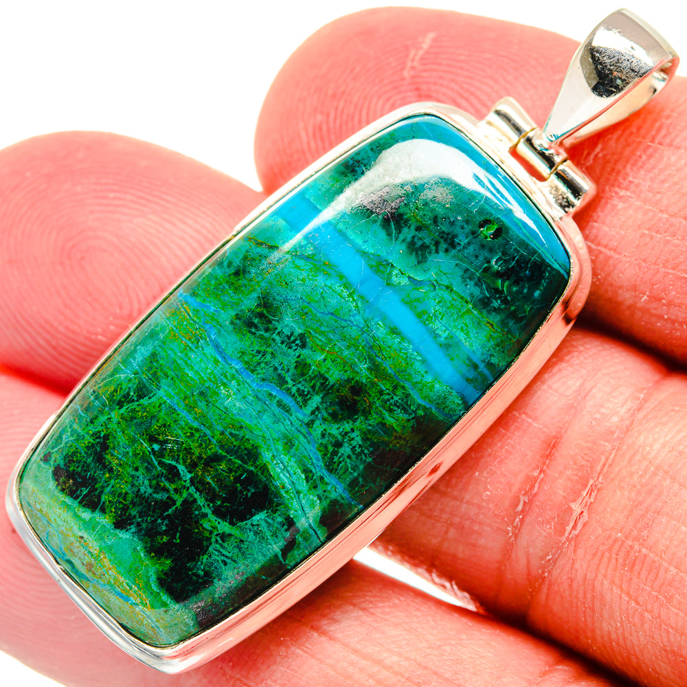 Chrysocolla Pendants handcrafted by Anasilvercos - PD22146