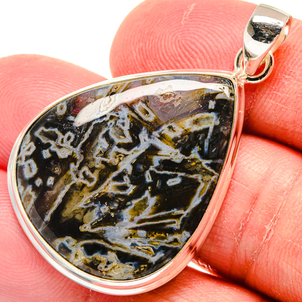 Turkish Tube Agate Pendants handcrafted by Anasilvercos - PD22149