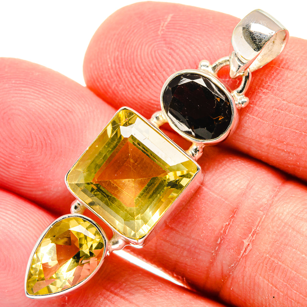 Citrine Pendants handcrafted by Anasilvercos - PD22170