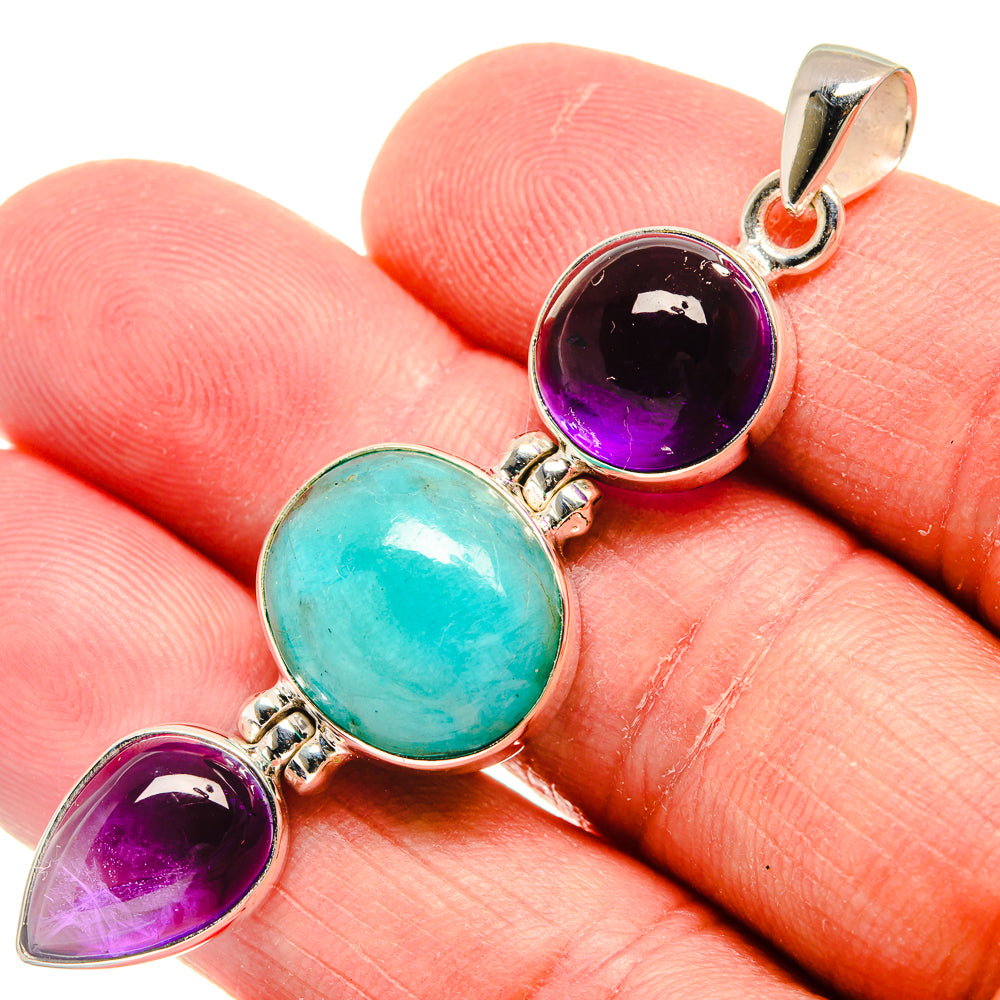 Chrysocolla Pendants handcrafted by Anasilvercos - PD22180