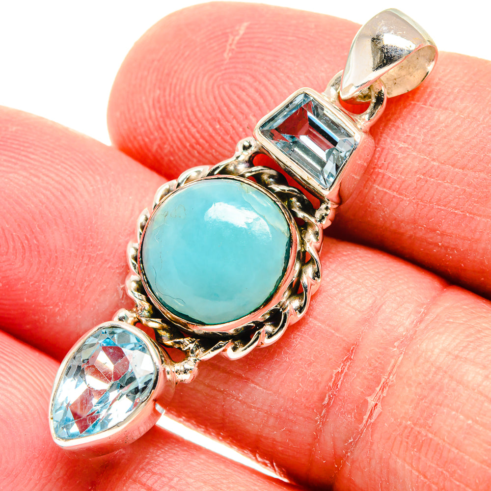 Larimar Pendants handcrafted by Anasilvercos - PD22183