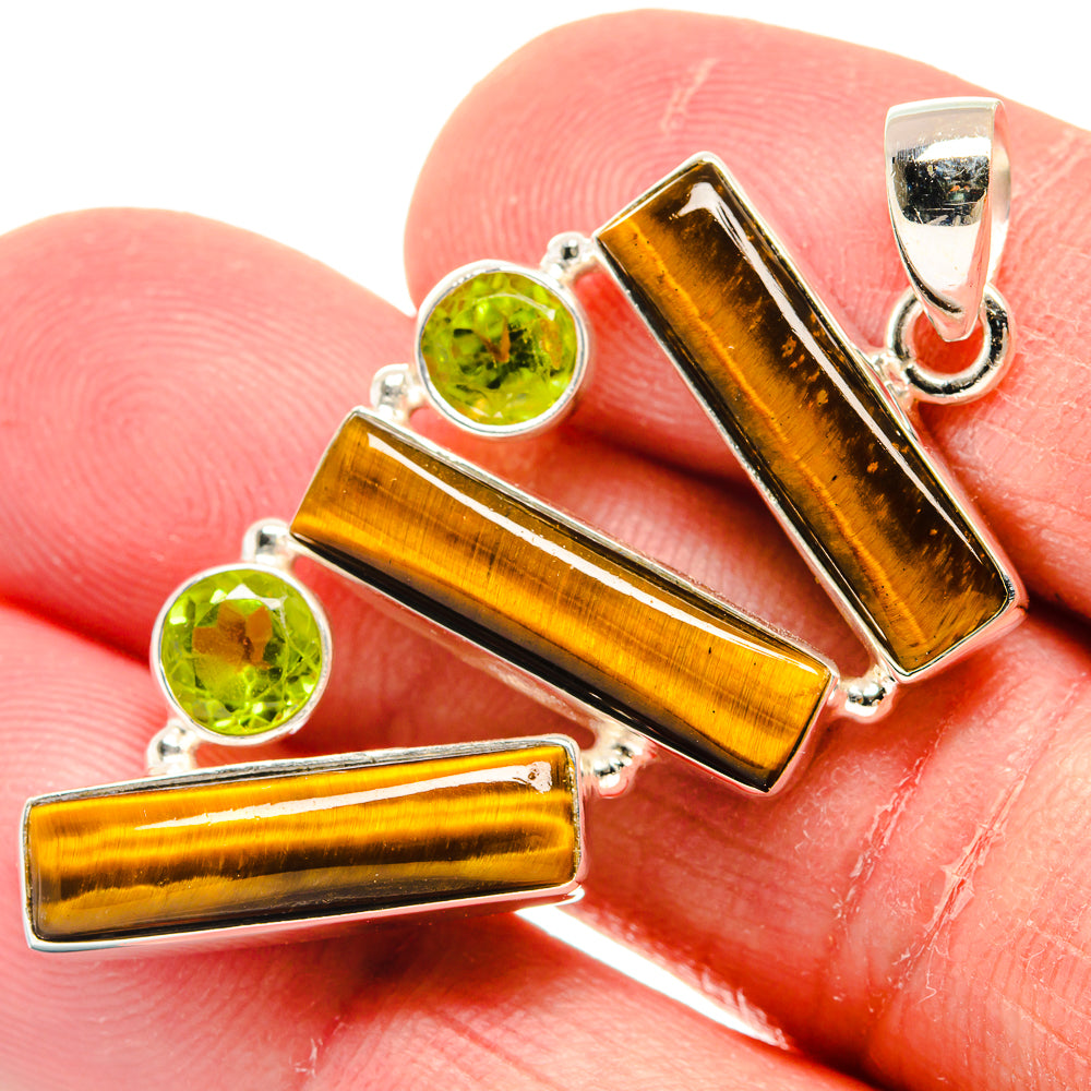 Tiger Eye Pendants handcrafted by Anasilvercos - PD22188