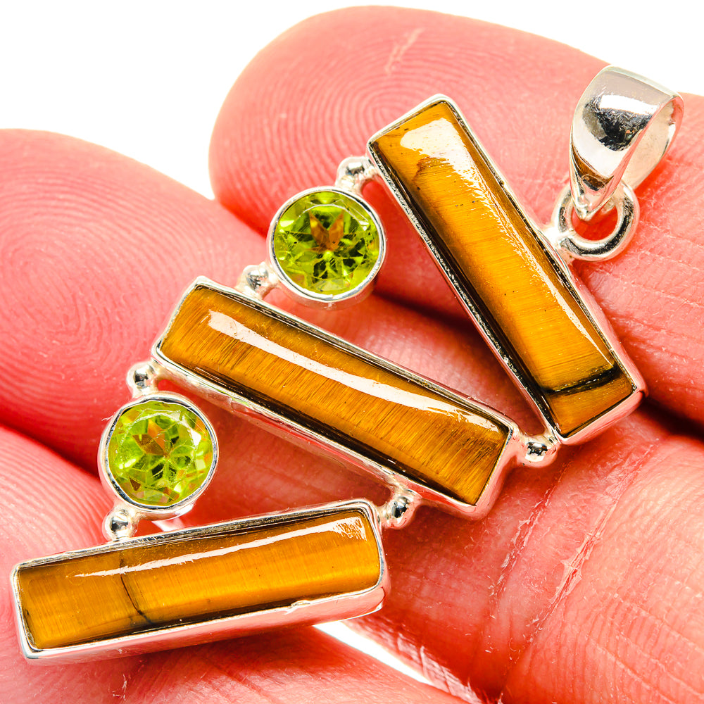 Tiger Eye Pendants handcrafted by Anasilvercos - PD22190