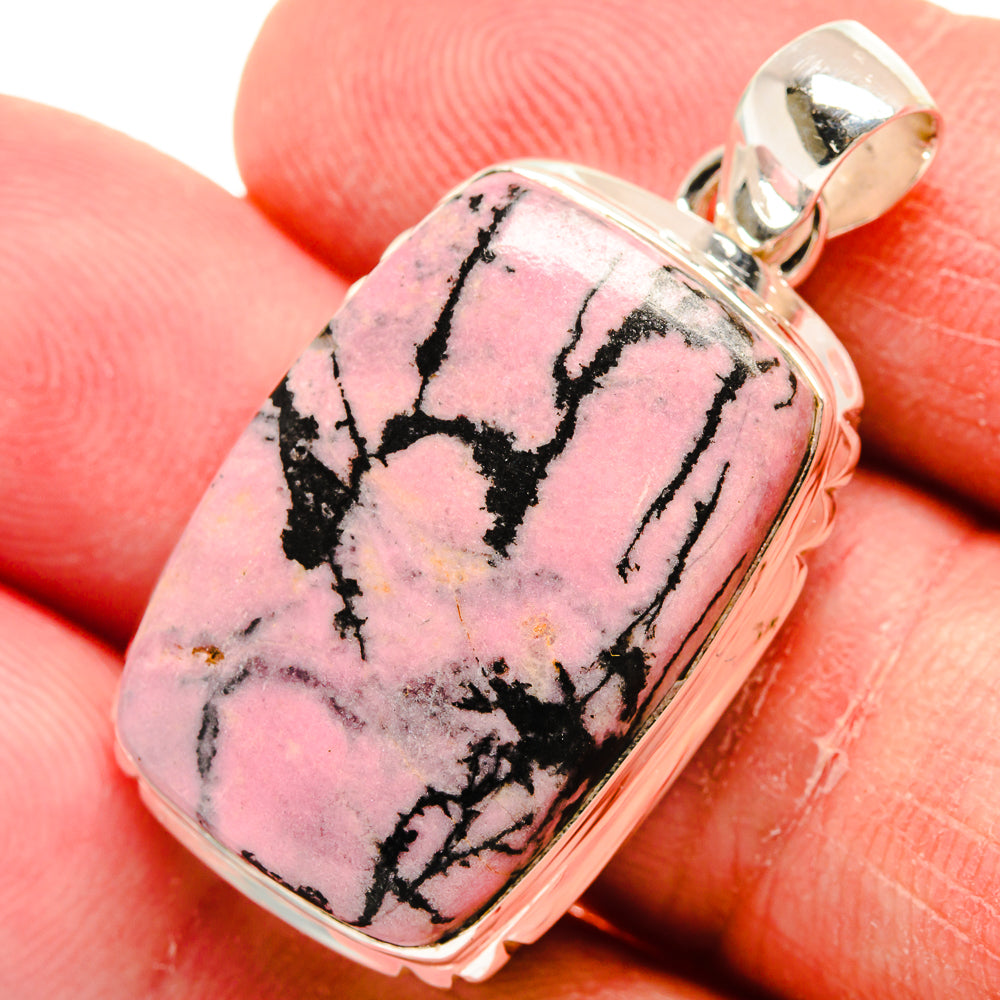 Rhodonite Pendants handcrafted by Anasilvercos - PD22207