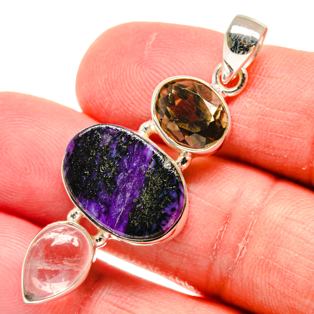 Charoite Pendants handcrafted by Anasilvercos - PD22219