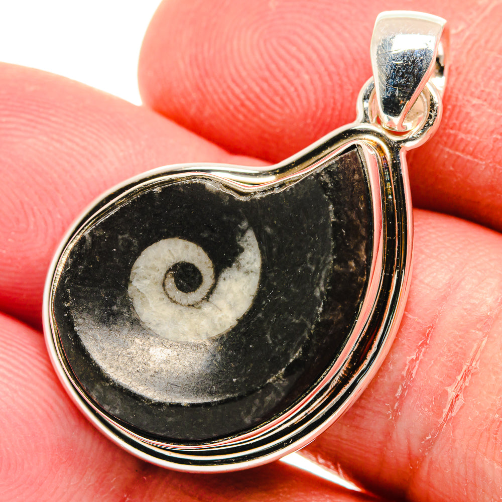 Pinolith Jasper Fossil Pendants handcrafted by Anasilvercos - PD22221