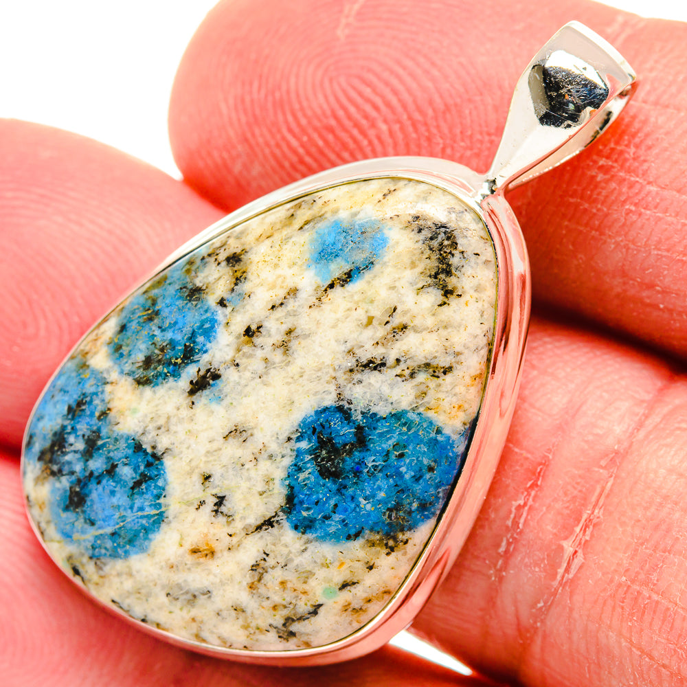 K2 Blue Azurite Pendants handcrafted by Anasilvercos - PD22222