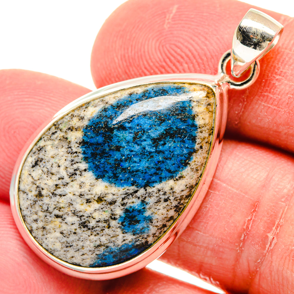 K2 Blue Azurite Pendants handcrafted by Anasilvercos - PD22223