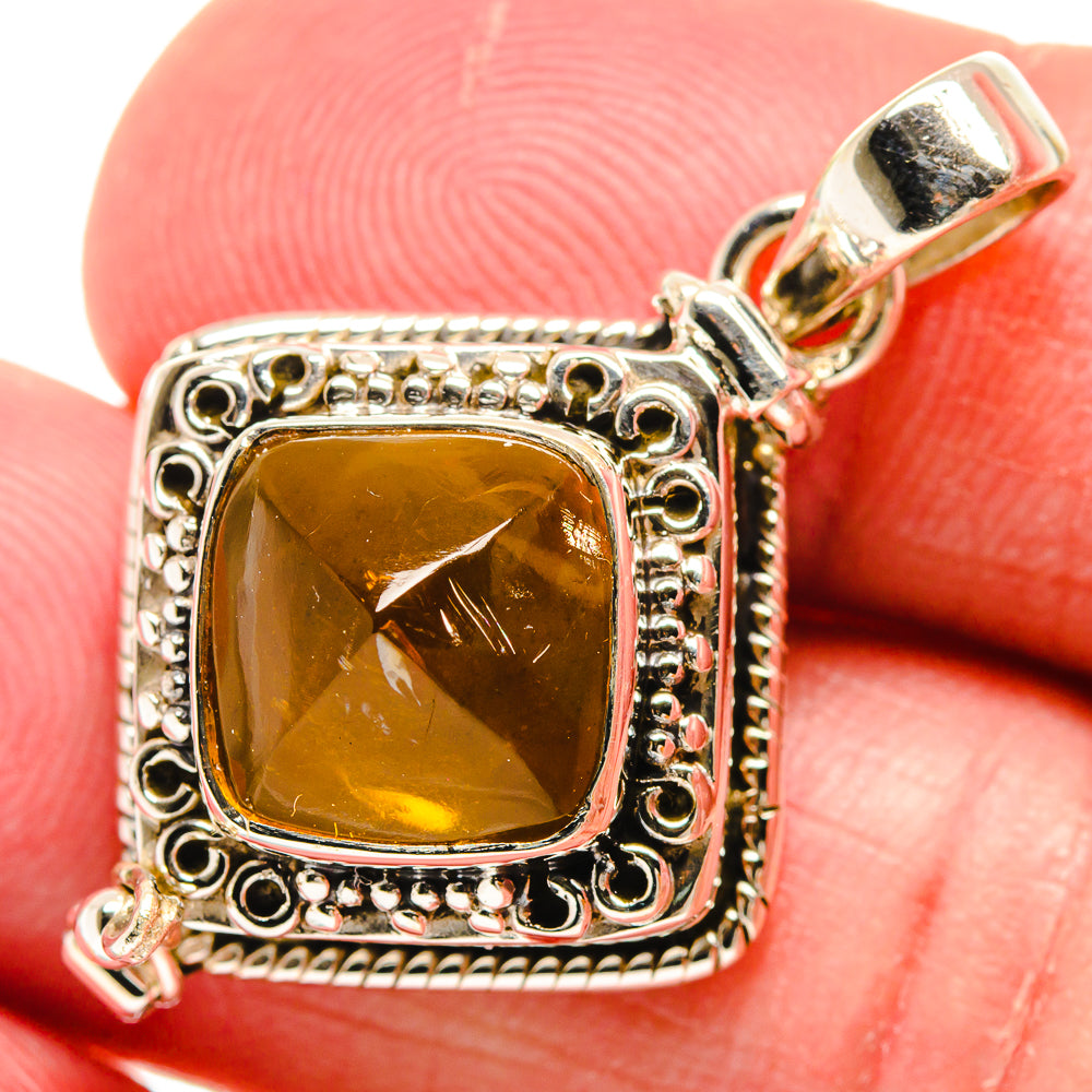 Citrine Pendants handcrafted by Anasilvercos - PD22240