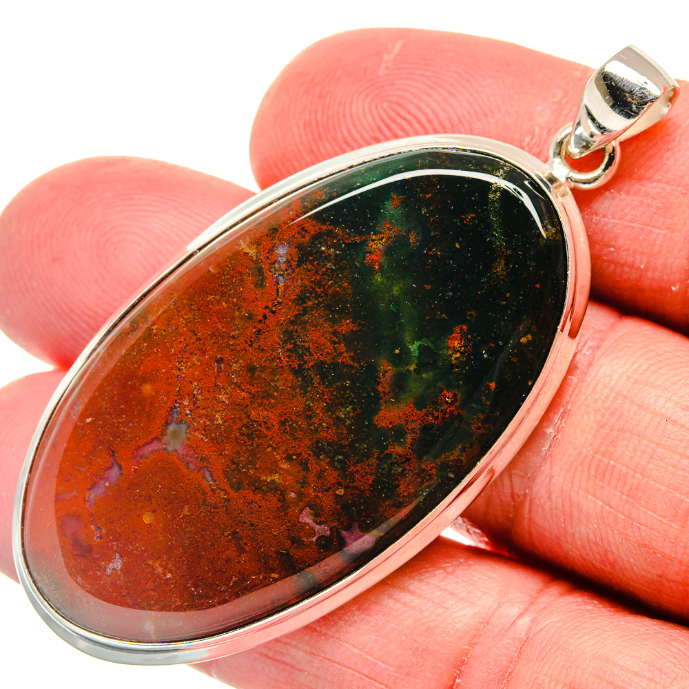 Bloodstone Pendants handcrafted by Anasilvercos - PD22248