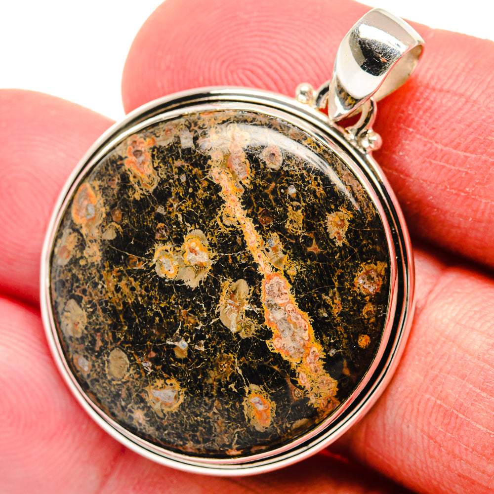 Fireworks Obsidian Pendants handcrafted by Anasilvercos - PD22253