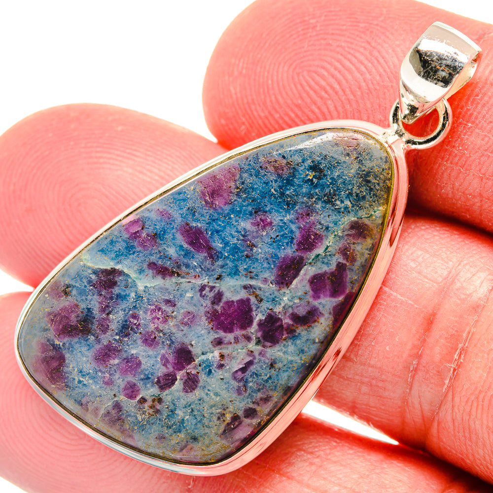 Ruby Fuchsite Pendants handcrafted by Anasilvercos - PD22261