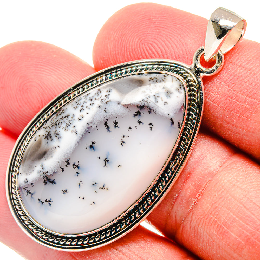Dendritic Opal Pendants handcrafted by Anasilvercos - PD22263
