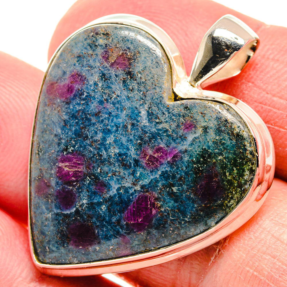 Ruby Fuchsite Pendants handcrafted by Anasilvercos - PD22264