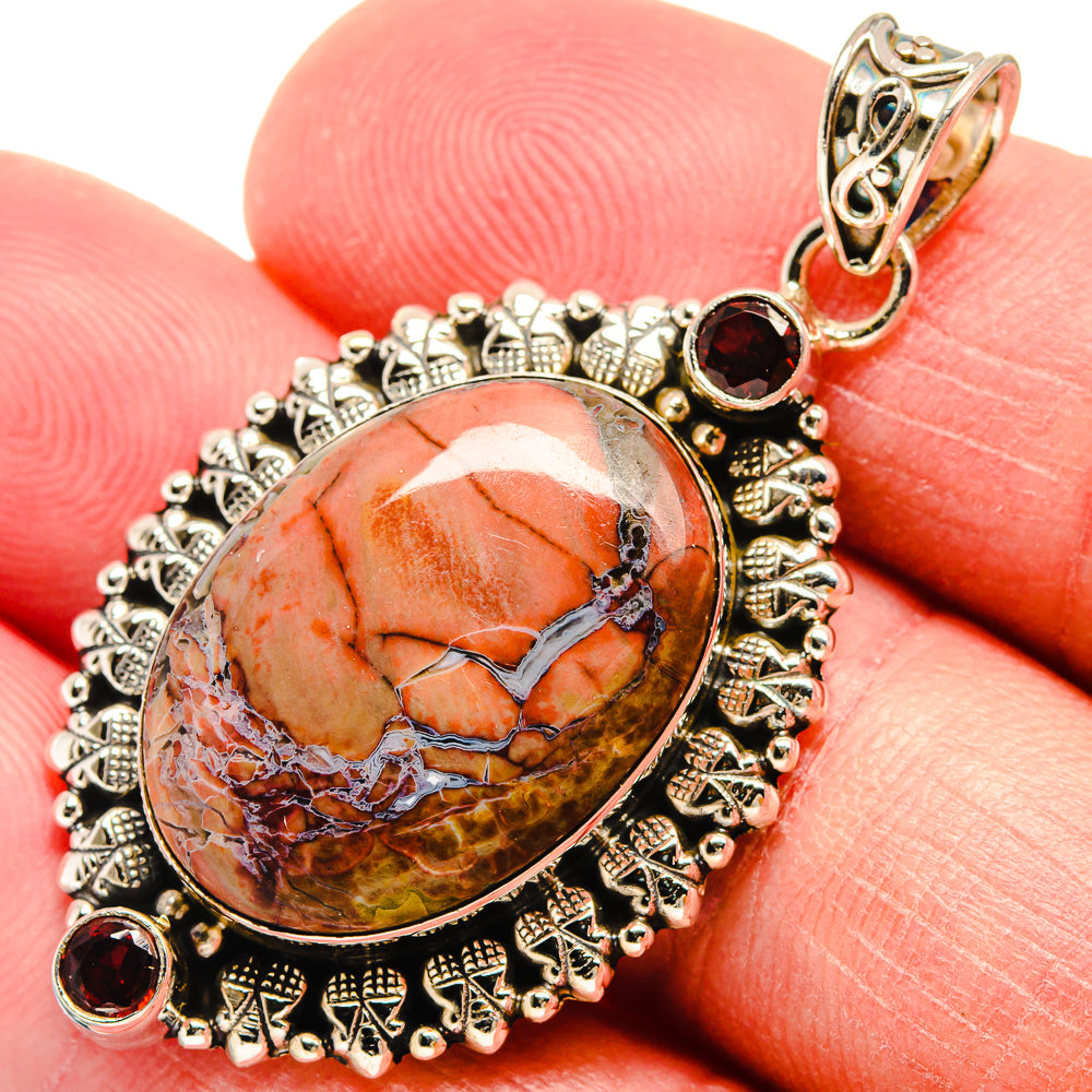Butterfly Jasper Pendants handcrafted by Anasilvercos - PD22282
