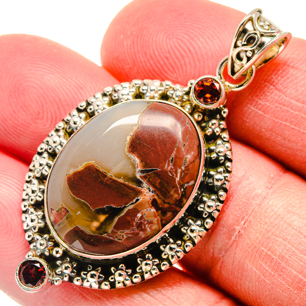 Butterfly Jasper Pendants handcrafted by Anasilvercos - PD22283