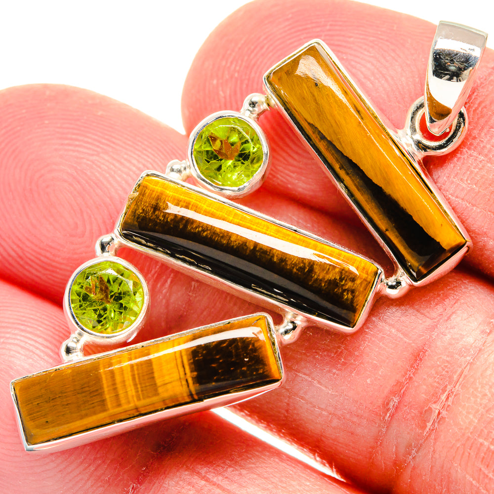 Tiger Eye Pendants handcrafted by Anasilvercos - PD22291