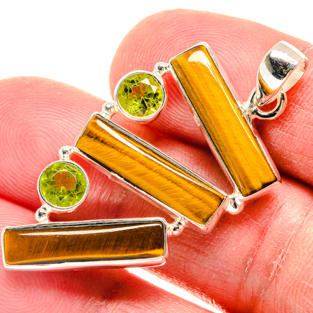 Tiger Eye Pendants handcrafted by Anasilvercos - PD22292