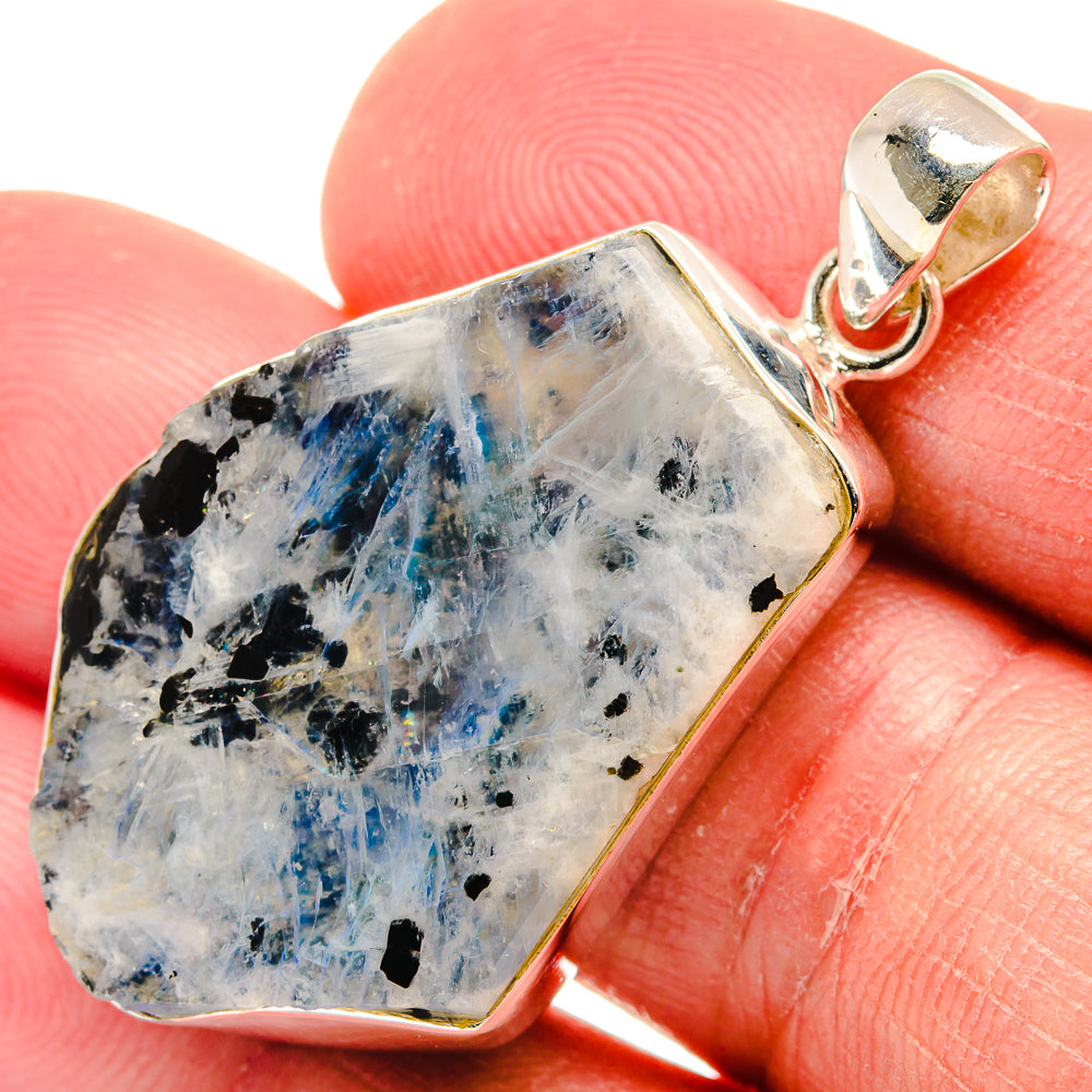 Rainbow Moonstone Pendants handcrafted by Anasilvercos - PD22295