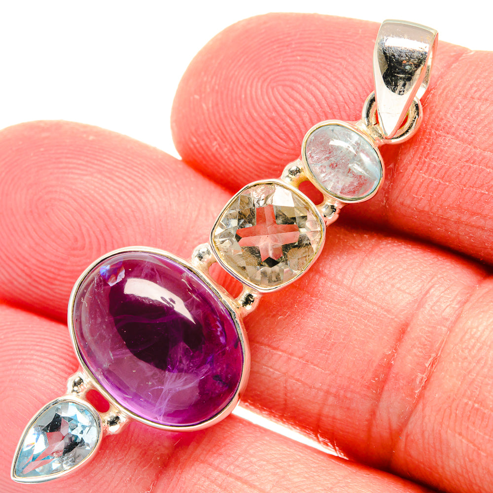 Amethyst Pendants handcrafted by Anasilvercos - PD22315