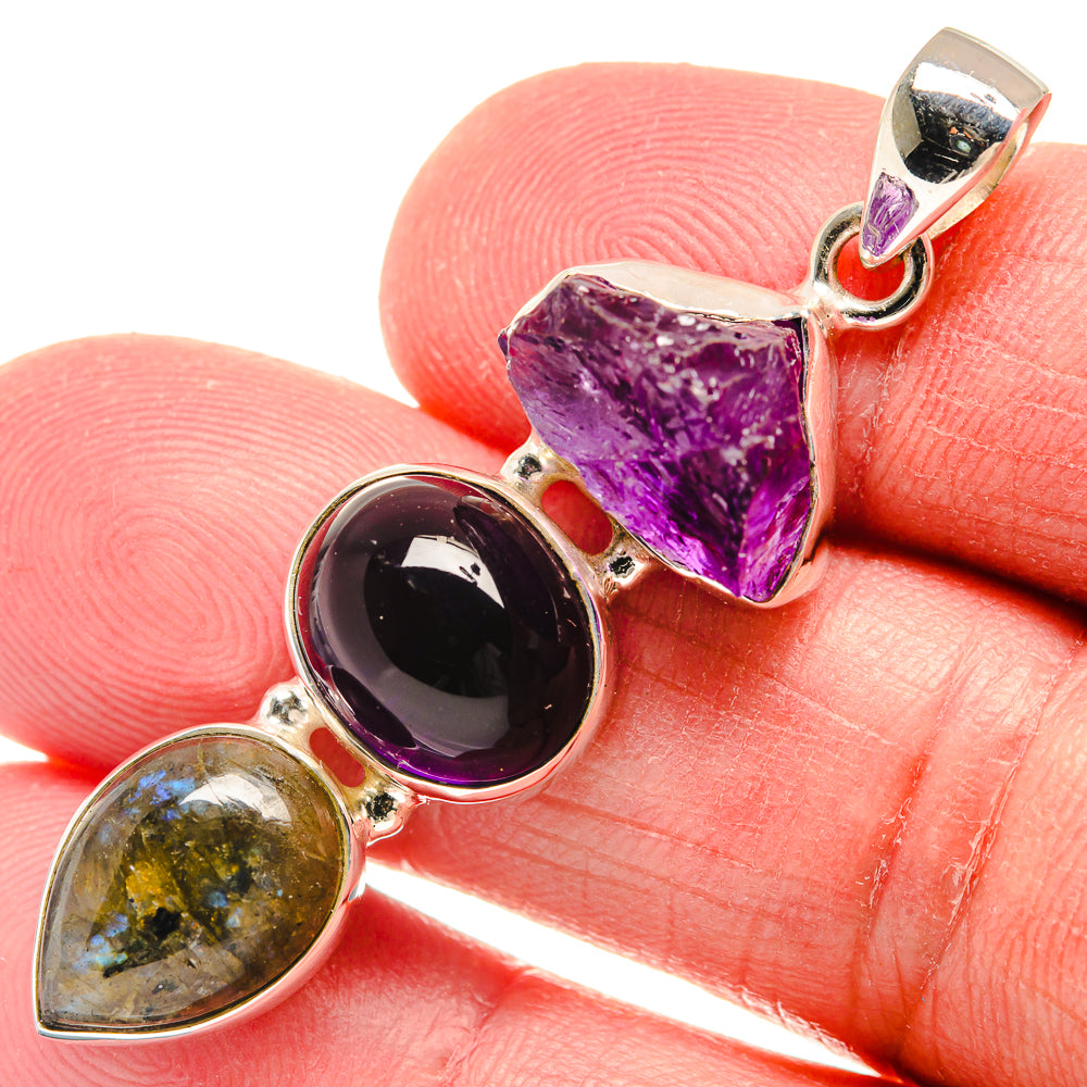 Amethyst Pendants handcrafted by Anasilvercos - PD22320