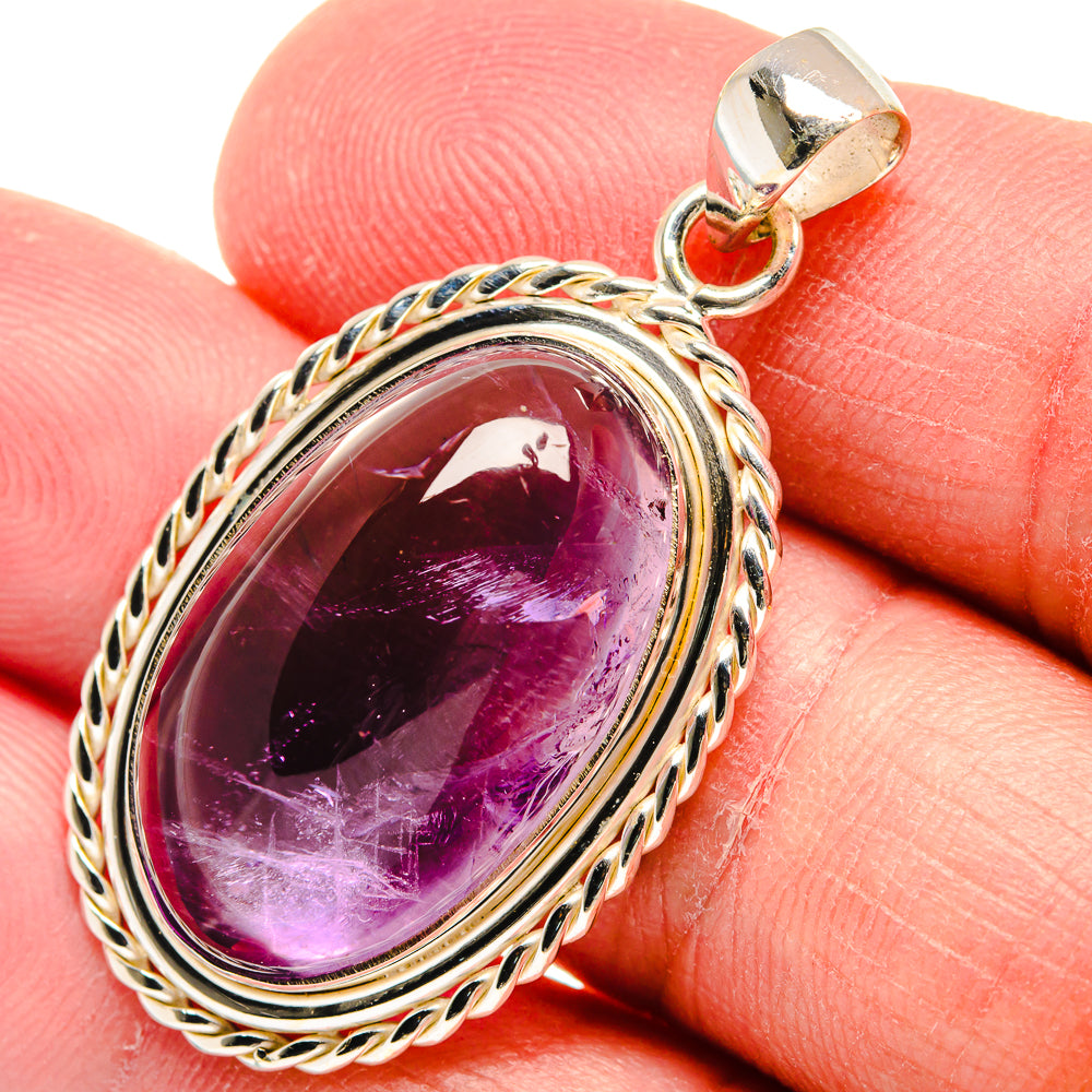 Amethyst Pendants handcrafted by Anasilvercos - PD22349