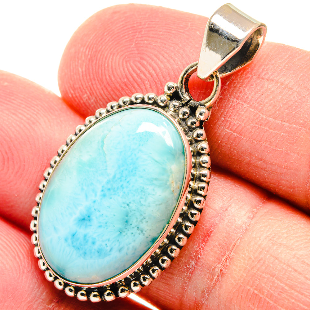 Larimar Pendants handcrafted by Anasilvercos - PD22362