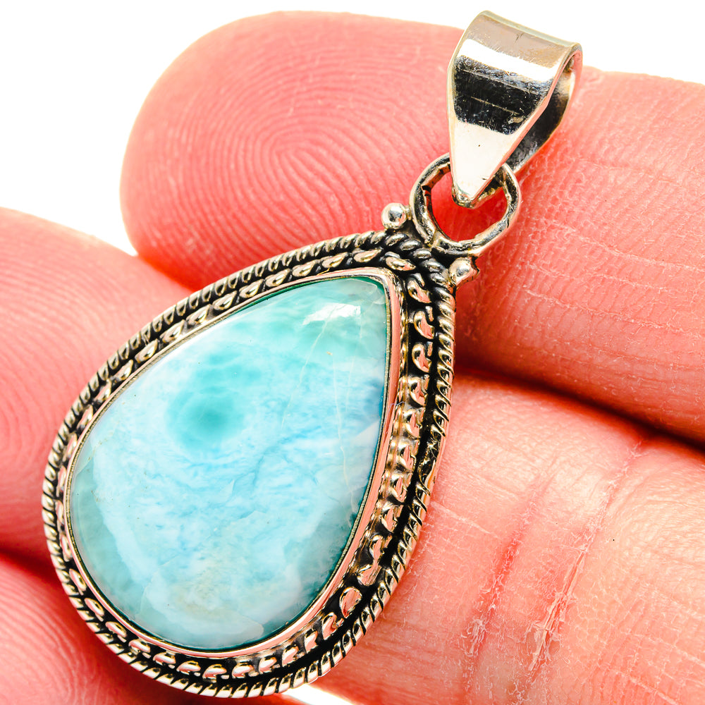 Larimar Pendants handcrafted by Anasilvercos - PD22363