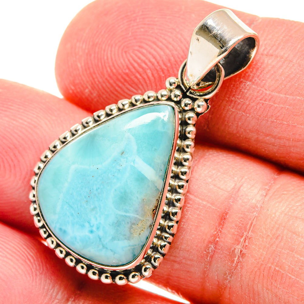 Larimar Pendants handcrafted by Anasilvercos - PD22364