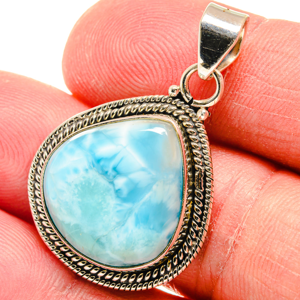 Larimar Pendants handcrafted by Anasilvercos - PD22365