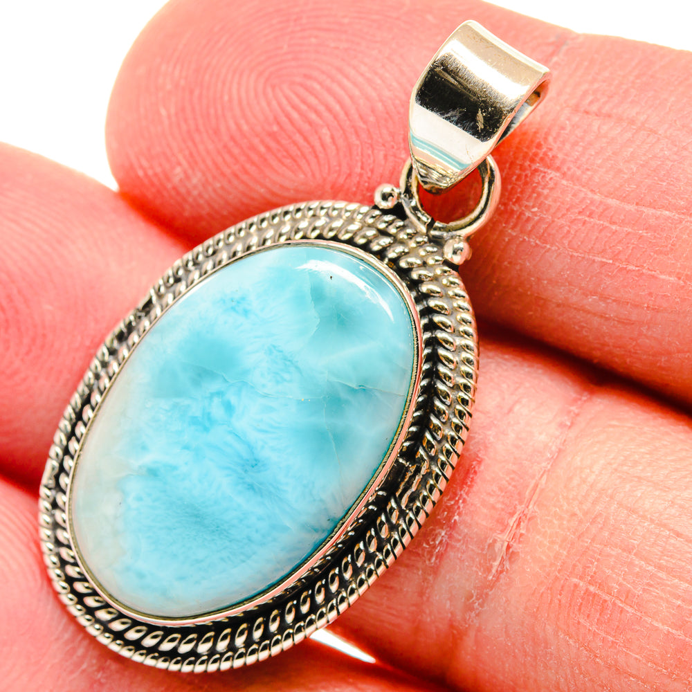 Larimar Pendants handcrafted by Anasilvercos - PD22366