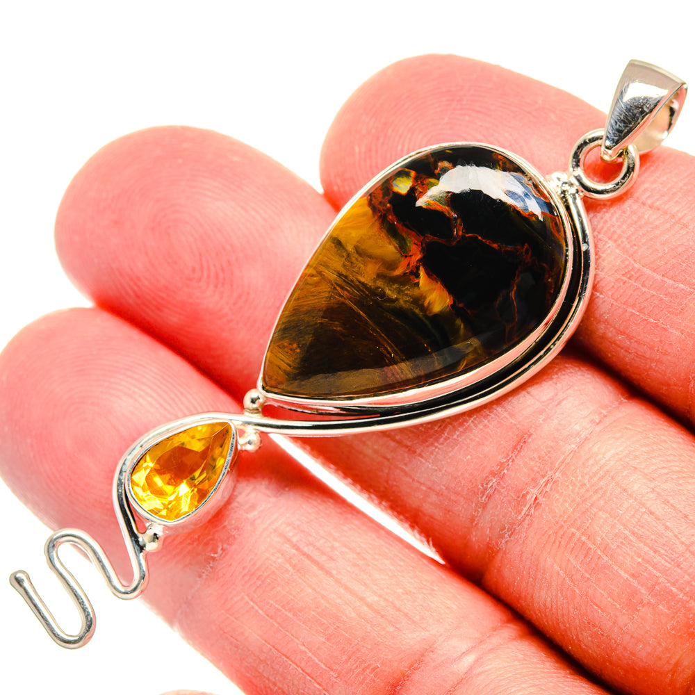 Golden Pietersite Pendants handcrafted by Anasilvercos - PD22374