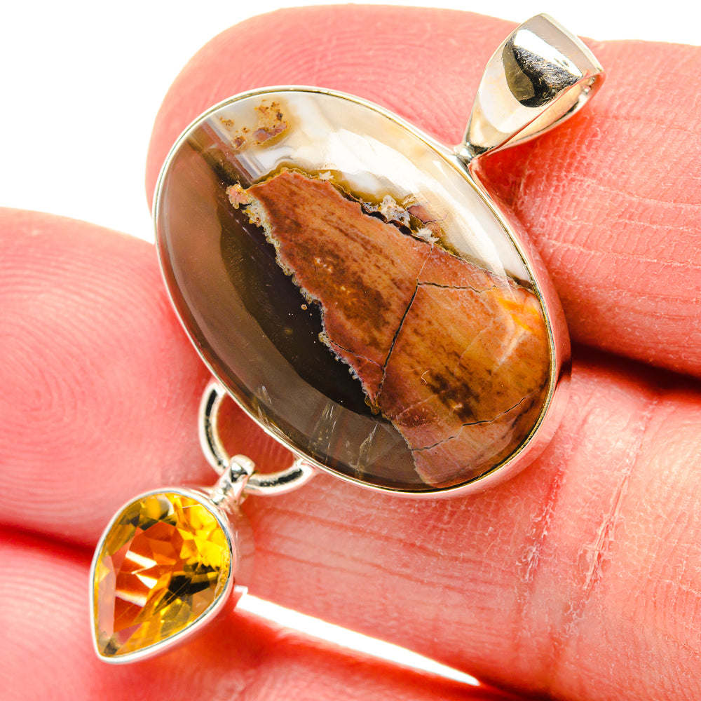 Butterfly Jasper Pendants handcrafted by Anasilvercos - PD22375