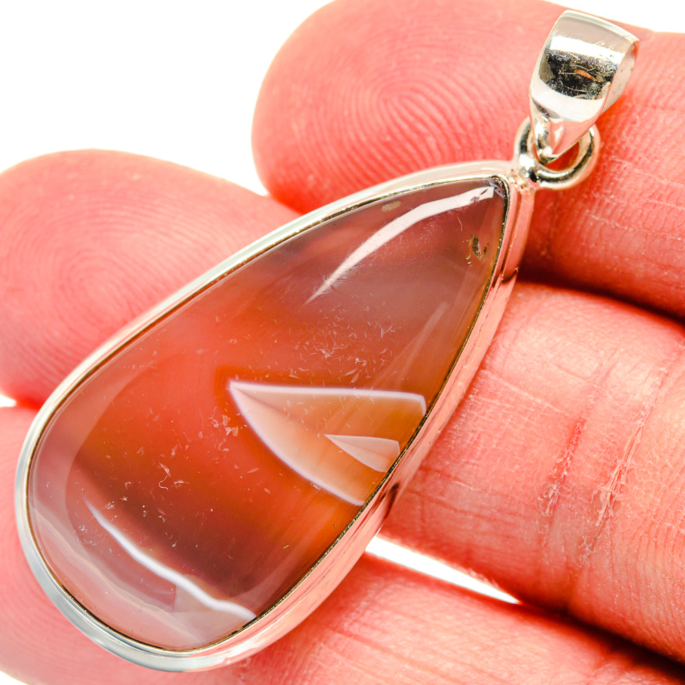 Botswana Agate Pendants handcrafted by Anasilvercos - PD22378