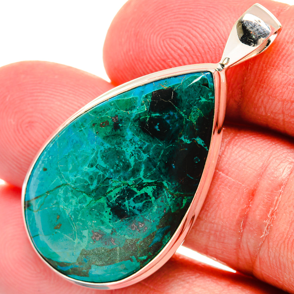 Chrysocolla Pendants handcrafted by Anasilvercos - PD22396