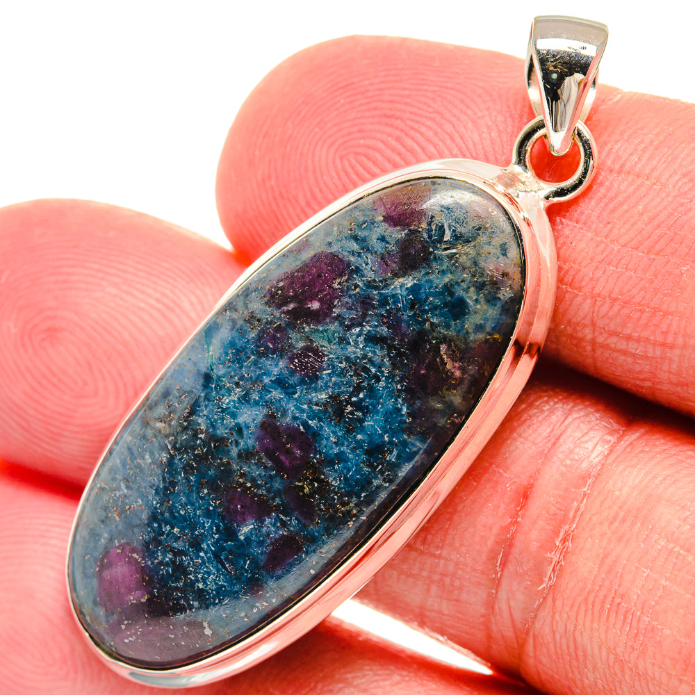 Ruby Fuchsite Pendants handcrafted by Anasilvercos - PD22397