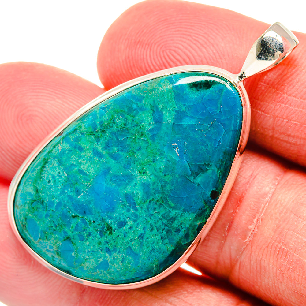 Chrysocolla Pendants handcrafted by Anasilvercos - PD22405