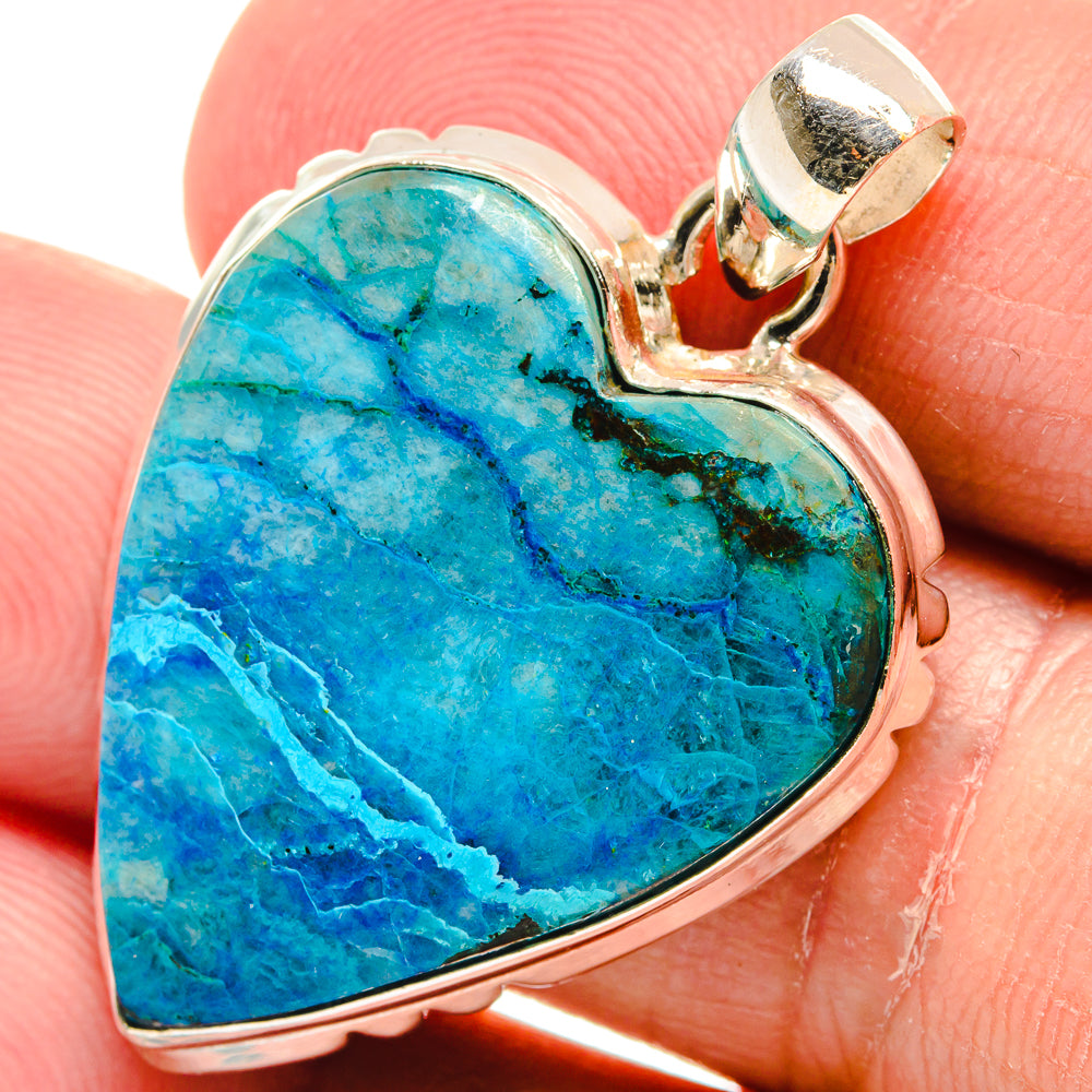 Chrysocolla Pendants handcrafted by Anasilvercos - PD22408