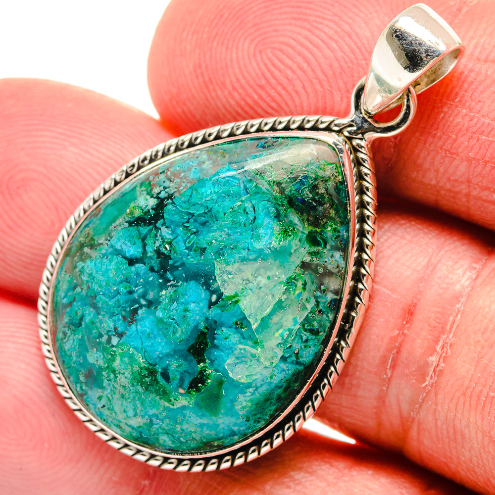 Chrysocolla Pendants handcrafted by Anasilvercos - PD22410