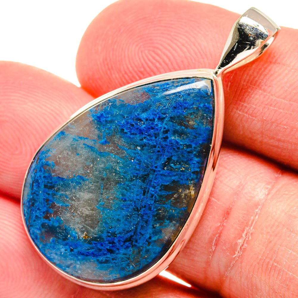 Chrysocolla In Quartz Pendants handcrafted by Anasilvercos - PD22416