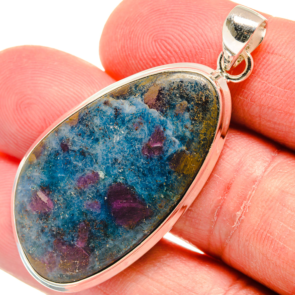 Ruby Fuchsite Pendants handcrafted by Anasilvercos - PD22418
