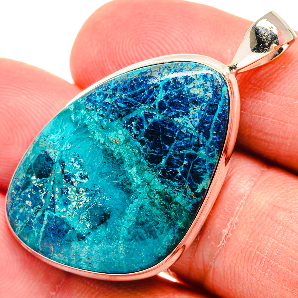 Chrysocolla Pendants handcrafted by Anasilvercos - PD22425